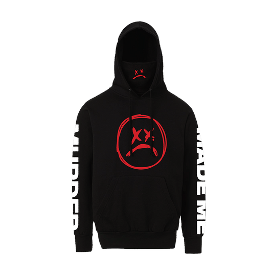 Black Masked Up 3M Hoodie Front