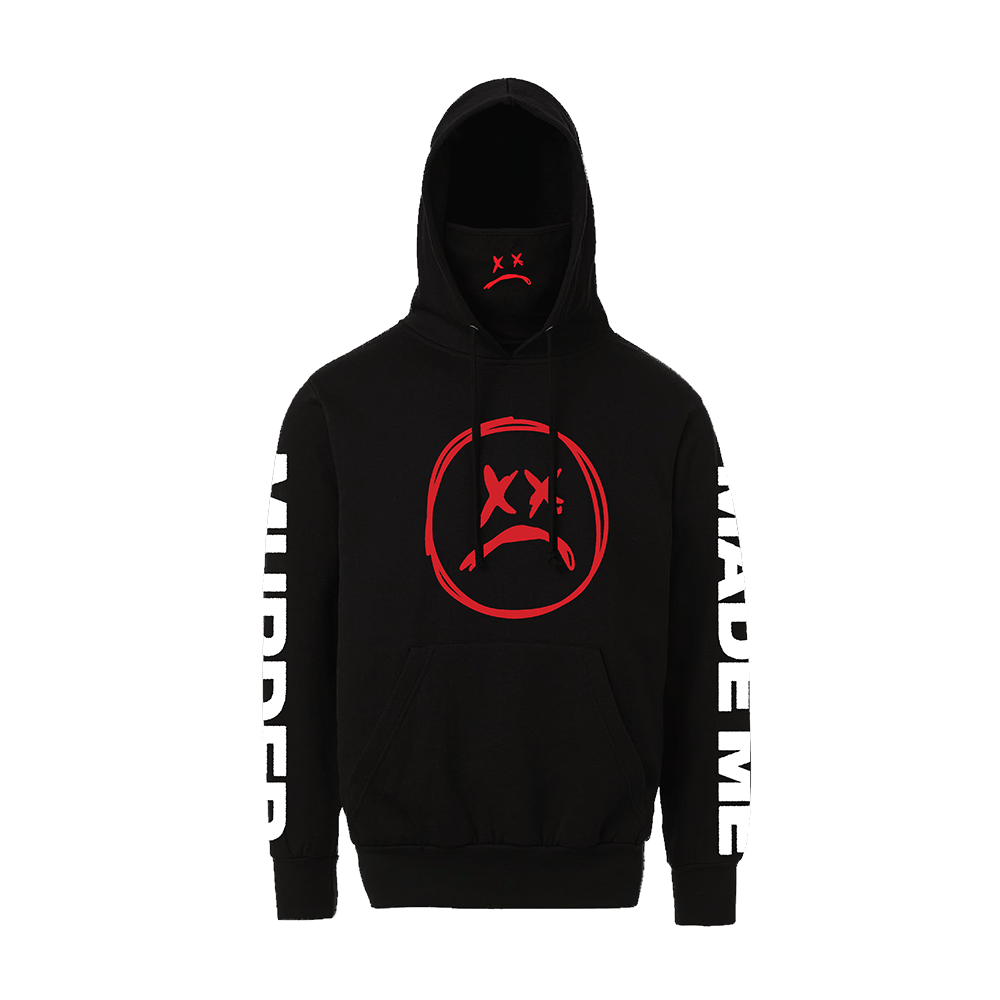 Black Masked Up 3M Hoodie Front